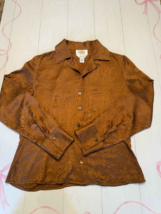 Talbots Tops - Talbots Petites Vintage 100% silk blouse Size 4